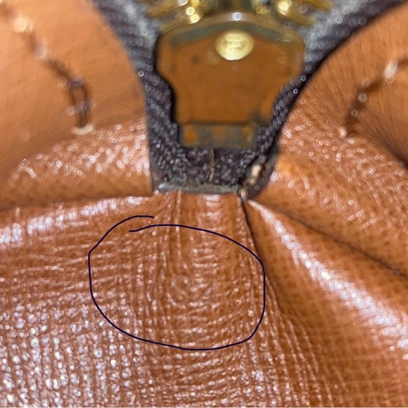 💯AUTHENTIC VINTAGE LOUIS VUITTON BROWN CANVAS MONOGRAM PAPILLON 30 SHOULDER BAG - Picture 9 of 15